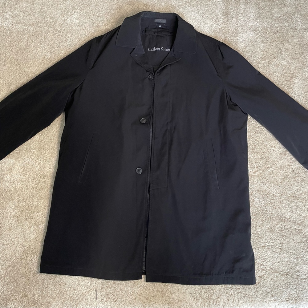 Calvin Klein Black Trench Coat
